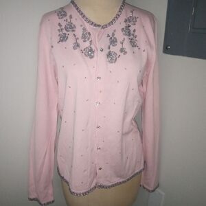 Dressbarn Beaded Sweater